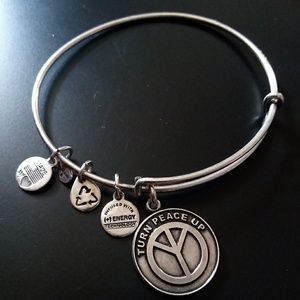 Alex and Ani Jewelry - Alex and Ani "Turn Peace Up" Bracelet Alex and Ani Jewelry - Alex and Ani "Turn Peace Up" Bracelet